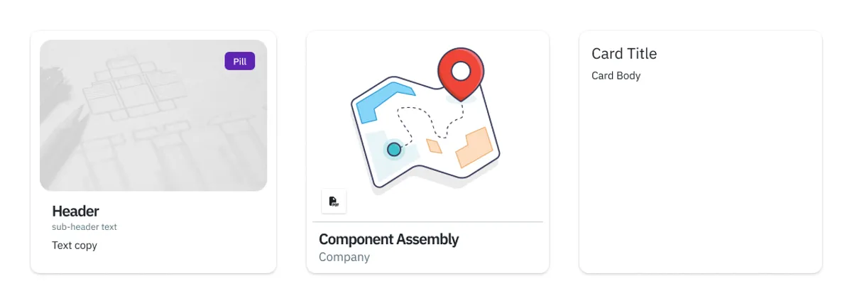 Component Library typography